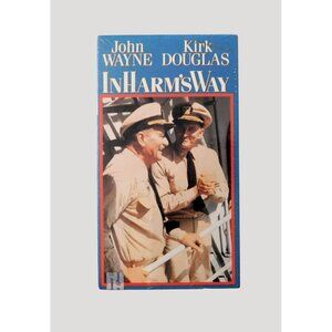 In Harm's Way John Wayne Kirk Douglas VHS Paramount 1965 Classic Sealed